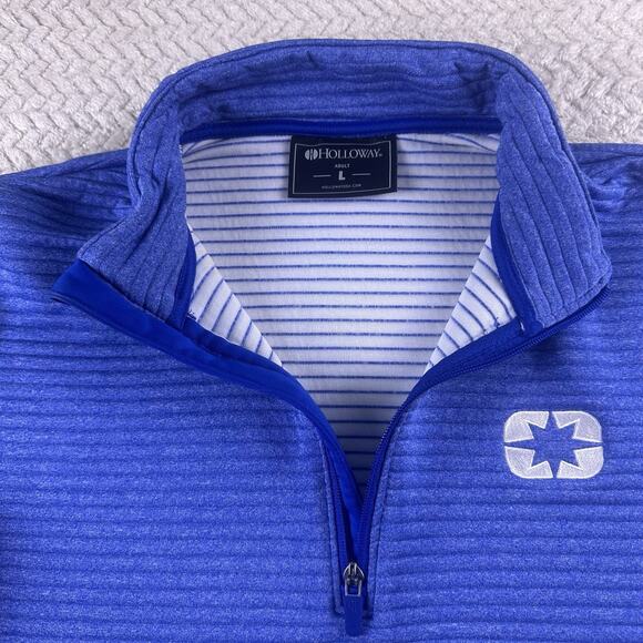 Polaris Snowmobile Thick Outside 1/4 Quarter-zip Pull Over Fleece Men's Large - Picture 7 of 15